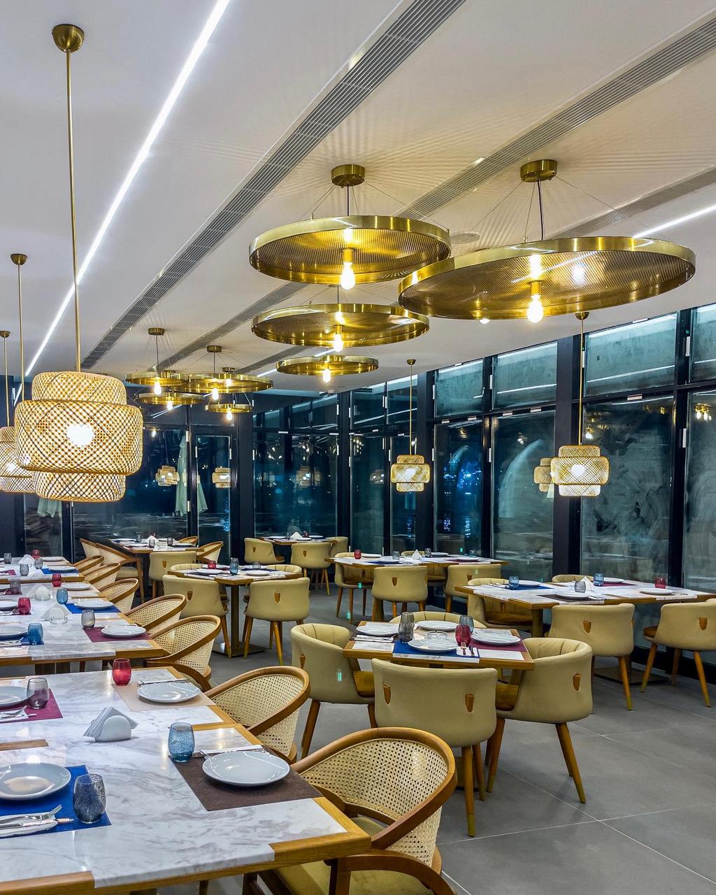 A Nigerian fine-dining restaurant floor